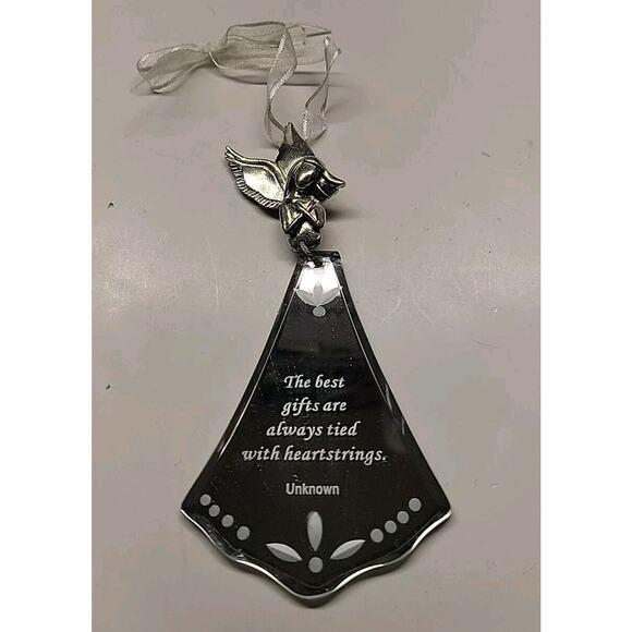 Angelic Reflections 2005 Christmas Ornament The Best Gifts...Pewter Angel - Picture 1 of 6